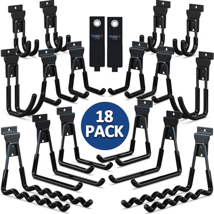 Slatwall Hooks 18 Pack Heavy Duty Multi Sizes (18 Count)