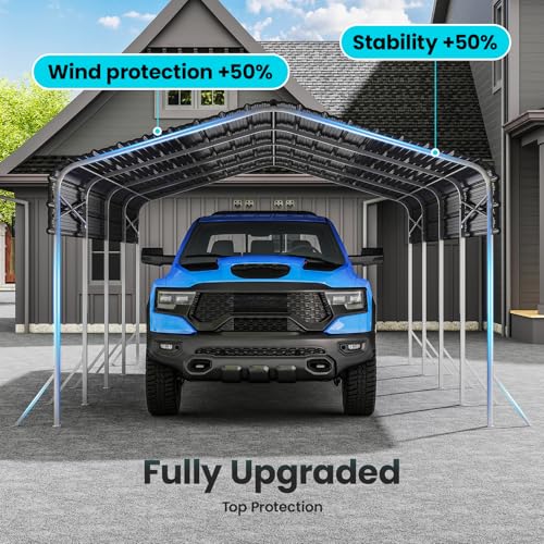 12x20' Heavy Duty Metal Carport