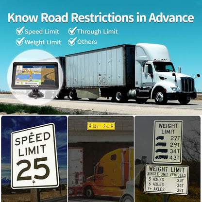 7 inch GPS Navigator for Car Truck RV with Hood