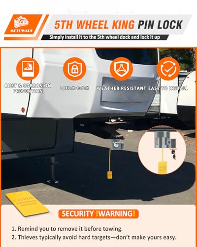 5th Wheel King Pin Lock for RVs & Semi Trailers