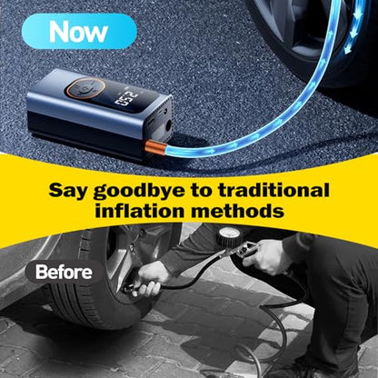 X9 Pro Portable Tire Inflator 1Min2X Faster 150PSI Air Compressor