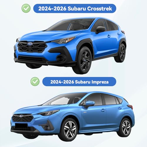 Window Visors Rain Guards for 2024 2025 2026 Subaru Crosstrek & Impreza