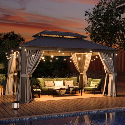 10' X 14' Hardtop Gazebo with Drainage