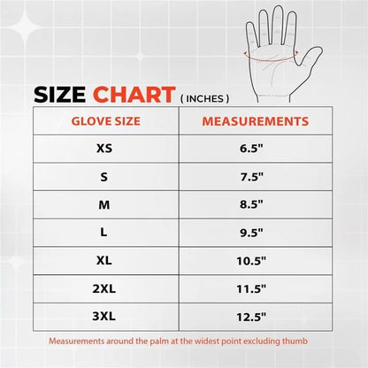 Daniel Smart Men's Motorcycle Leather Gloves with Reflective Skull Short Glove & Touch Screen Fingertips