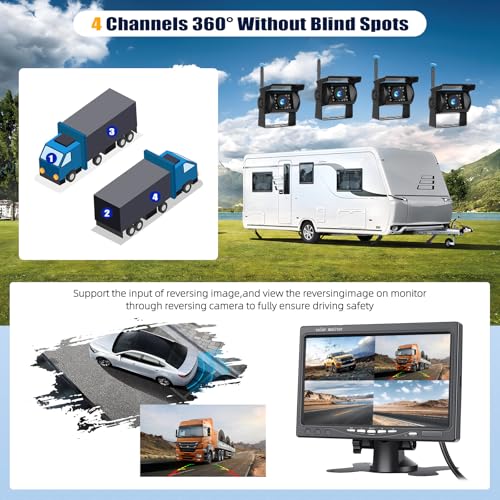 1080P Wireless RV Backup Camera System