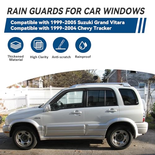 4pcs Window Visors Rain Guards for 1999