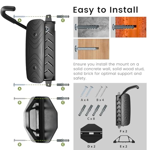 Swivel Bike Wall Mount [2 Pack] (2 Count)