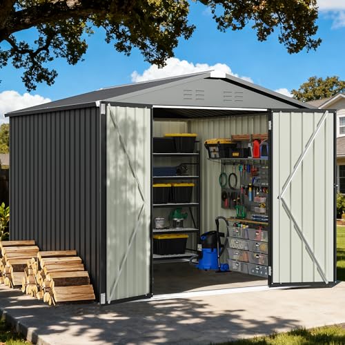 8x8 FT Outdoor Storage Shed