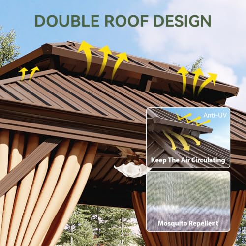 10' X 12' Hardtop Gazebo with Drainage