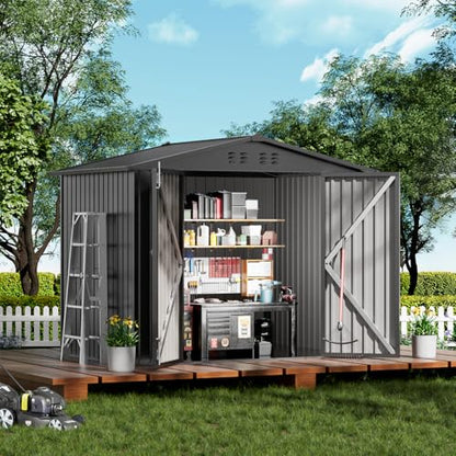 Shed Outdoor Storage Shed Metal (2 Count)