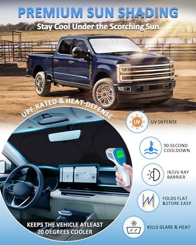 Sunshade for Ford Super Duty F250 F350 F450 F550 2010