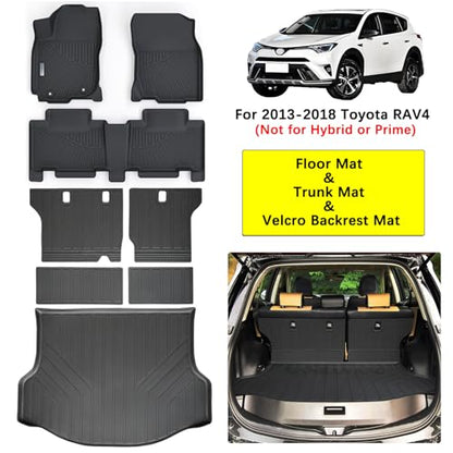 Floor Mats & Trunk Mat Backrest Mat for Toyota RAV4 2013