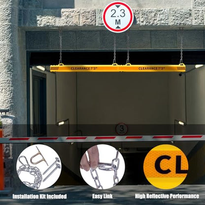 78" Parking Garage Height Clearance Bar
