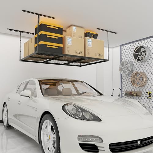 4x6ft Overhead Ceiling Garage Storage Rack