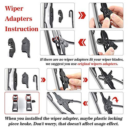 Replacement for Jeep Wrangler Windshield Wiper Blades