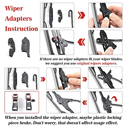 Replacement for Nissan Sentra Windshield Wiper Blades