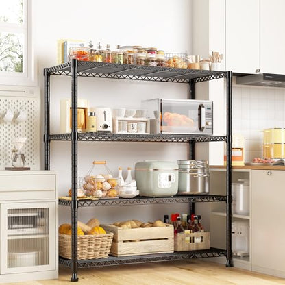 35.5"W 4 Tier Wire Shelving