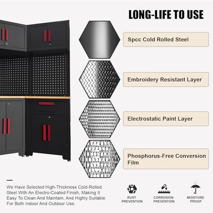 Garage Storage Cabinet System Corner Workshop Set