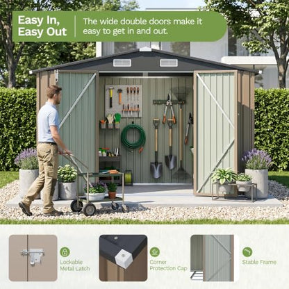 10x12 FT Outdoor Storage Shed