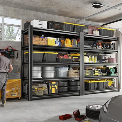 Garage Shelving 3000 LBS Storage Shelves Adjustable Heavy Duty Shelving Units and Storage Rack for Garage (2 Count)