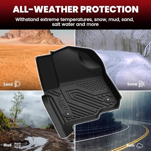 Floor Mats for Ford Expedition Max 8 Seater 2021 2022 2023 2024 (4 Count)
