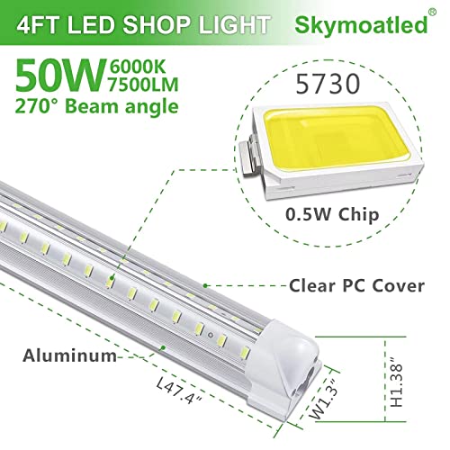 8Pack 4FT LED Shop Light Garage Lights (8 Count)