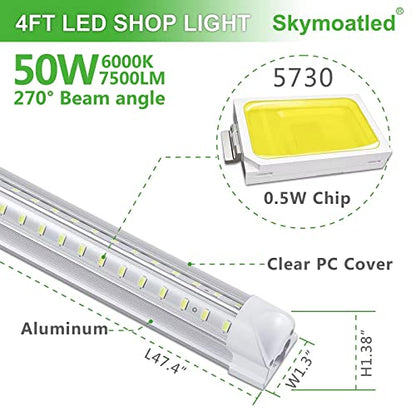 8Pack 4FT LED Shop Light Garage Lights (8 Count)