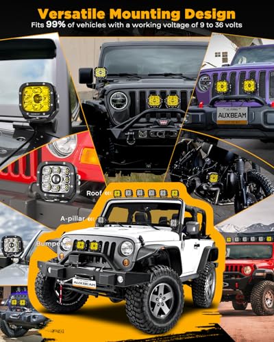 XP Ultra Series 5" 100W Offroad LED Pods Hyper Spot Light Bars (2 Count)