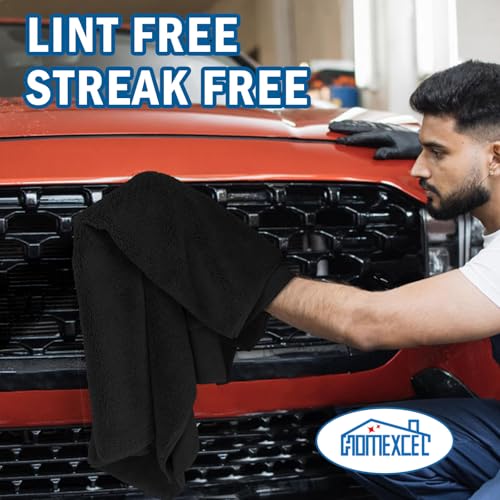 Professional Large Microfiber Car Drying Towels 2 Pack (2 Count)