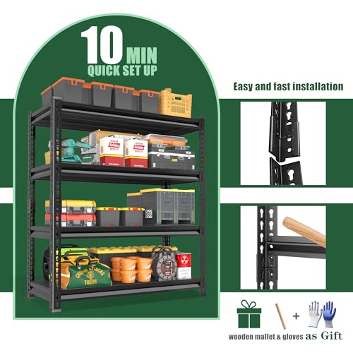 48" W Garage Shelving Heavy Duty (4 Count)