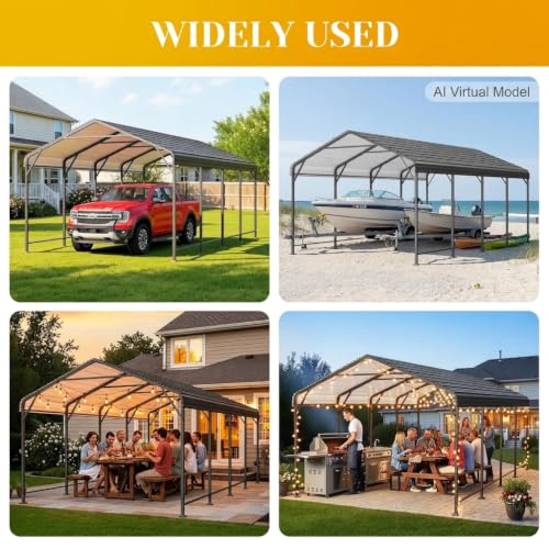 12x20FT Metal Carport