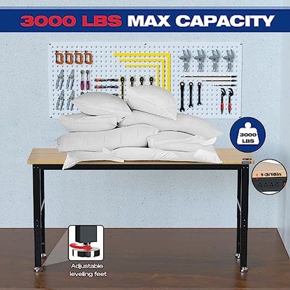 72" Adjustable Workbench