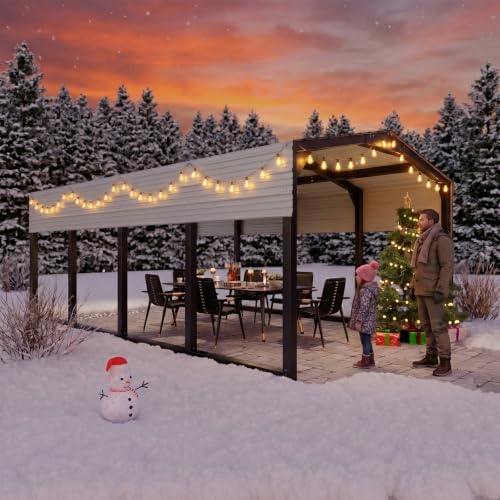 Military Grade Metal Carport 12x20 FT