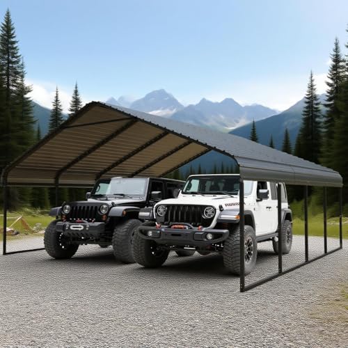 20x20 FT Heavy Duty Extra Large Metal Carport