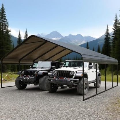 20x20 FT Heavy Duty Extra Large Metal Carport