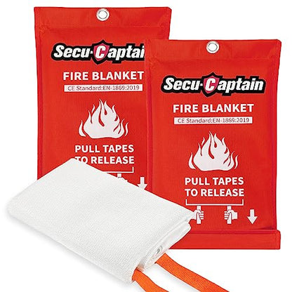 Emergency Fire Blanket for Home and Kitchen (2 Count)