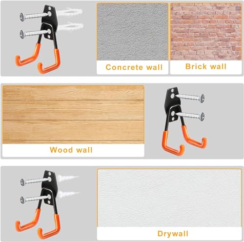 28 Pack Steel Heavy Duty Garage Hooks Storage Hooks with Anti (20 Count)