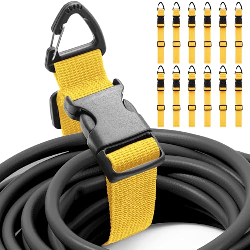 12 Pack Adjustable Extension Cord Holder Straps (12 Count)