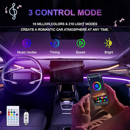 43.3in Acrylic LED Lights for Car