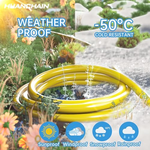 Indoor Outdoor Yellow Extension Cord 60 FT Waterproof 16
