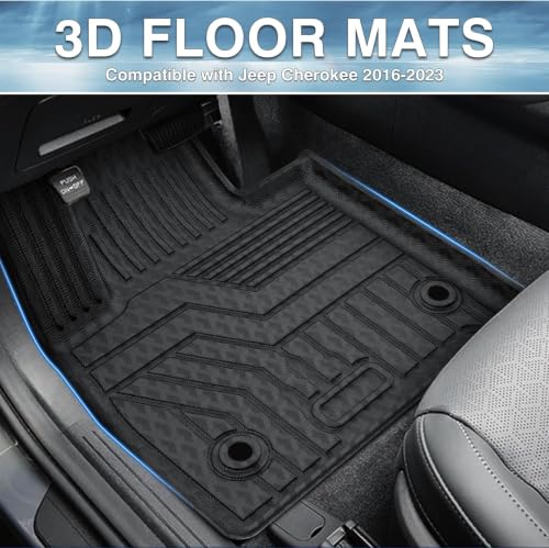 F-250/F-350 Floor mats-Floor mat for Ford F-250/F-350/F-450/F-550 2012-2016,All Weather TPE Rubber Floor Liners Protection for F-450/F-550 Accessories,1Row Anti-Slip Car Mats, Black