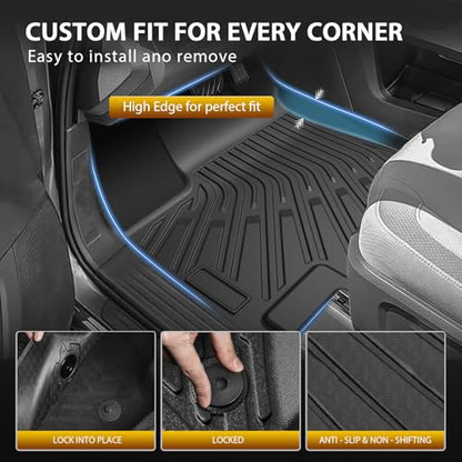 Floor Mats for Nissan Pathfinder 8 Seats 2022