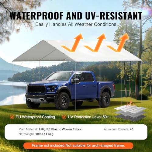 10x20' Canopy Replacement Cover Heavy Duty