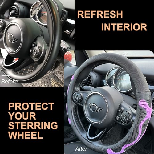Large Size Comfy Grip Steering Wheel Cover 15.75 Inch