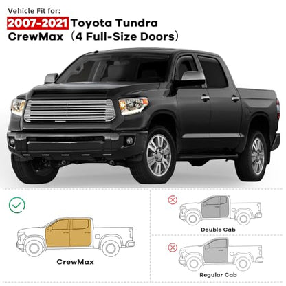 in Channel Window Rain Guards for Toyota Tundra Crew Max 2007 (4 Count)