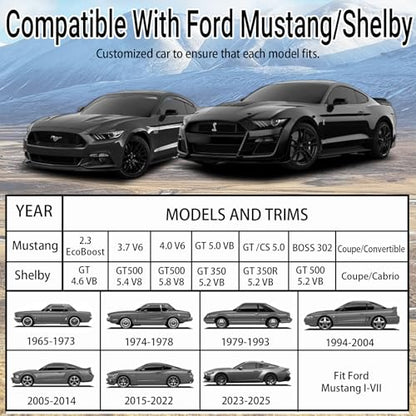 Car Cover Compatible with for Ford Mustang