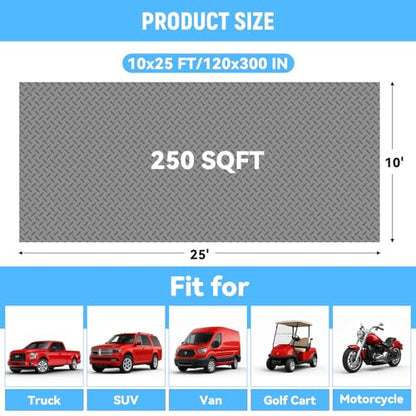 10x25 FT Garage Floor Mat