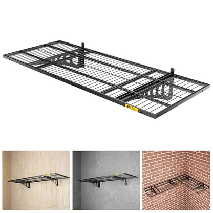 1.64x4ft Adjustable Rail Wall Garage Storage Shelf