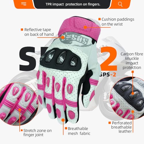 SPS 2 Unisex Touchscreen Road Racing Motorcycle MTB Sports Gloves Also fit BMX MX ATV Mountain Bike Bicycle Cycling Off