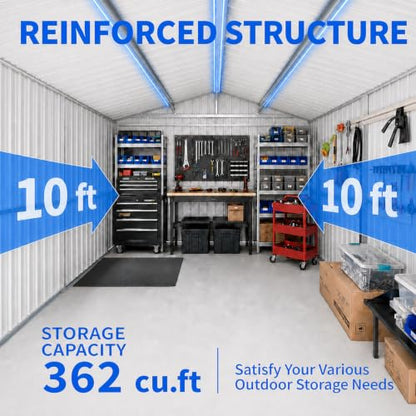 8x10 FT Outdoor Storage Shed